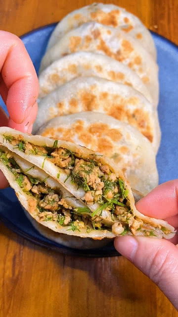 家常茴香肉餡餅 簡單易做，香氣四溢的美味